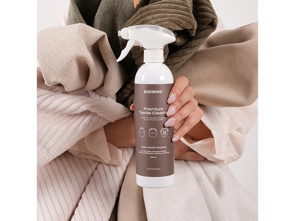 Spray de Nettoyage BUDWING Premium - Élimine les taches et les odeurs sur canapés, matelas et tissus, sûr et pratique