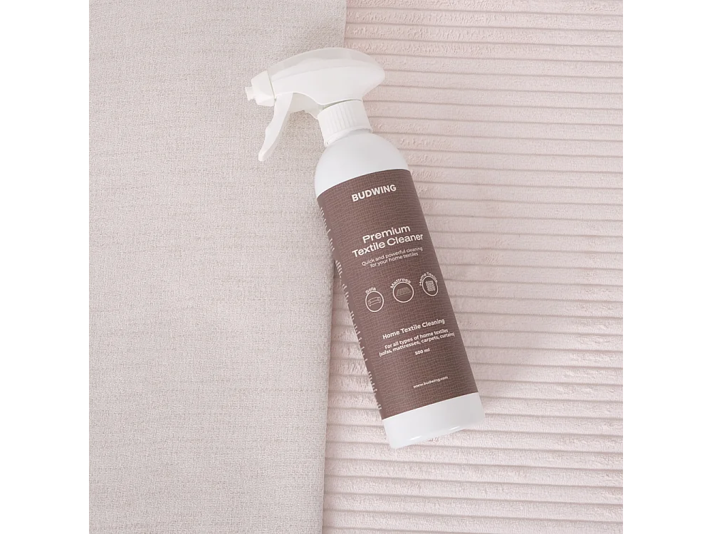 Spray de Limpeza BUDWING Premium para Textêis - Elimina manchas, neutraliza odores para sofás, colchões e tecidos, seguro e prático para uso diário