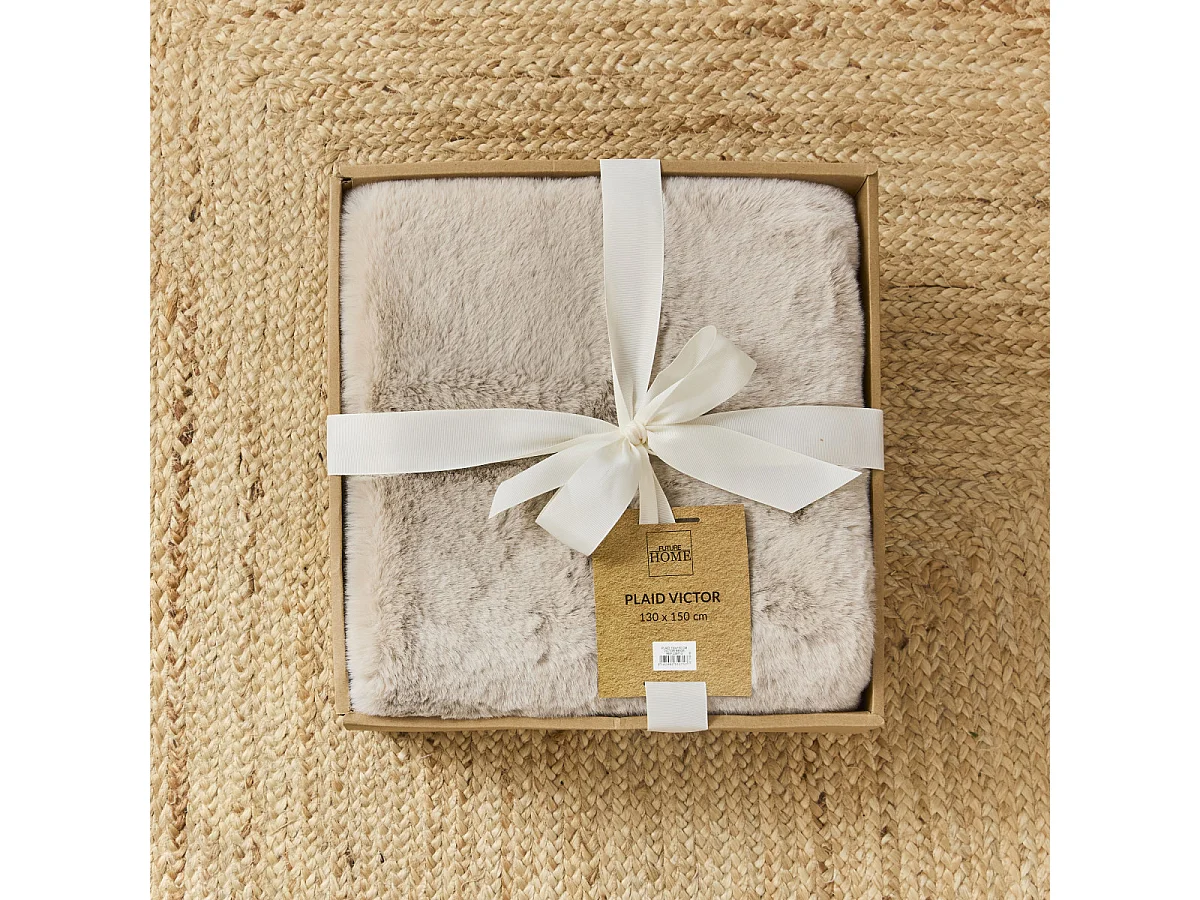 Plaid fausse fourrure 150x200 cm