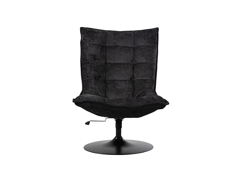 Fauteuil Furnilux - Zwart Stof - Verstelbaar en Draaibaar