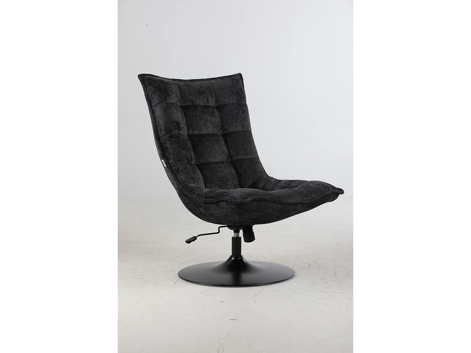 Fauteuil Furnilux - Zwart Stof - Verstelbaar en Draaibaar