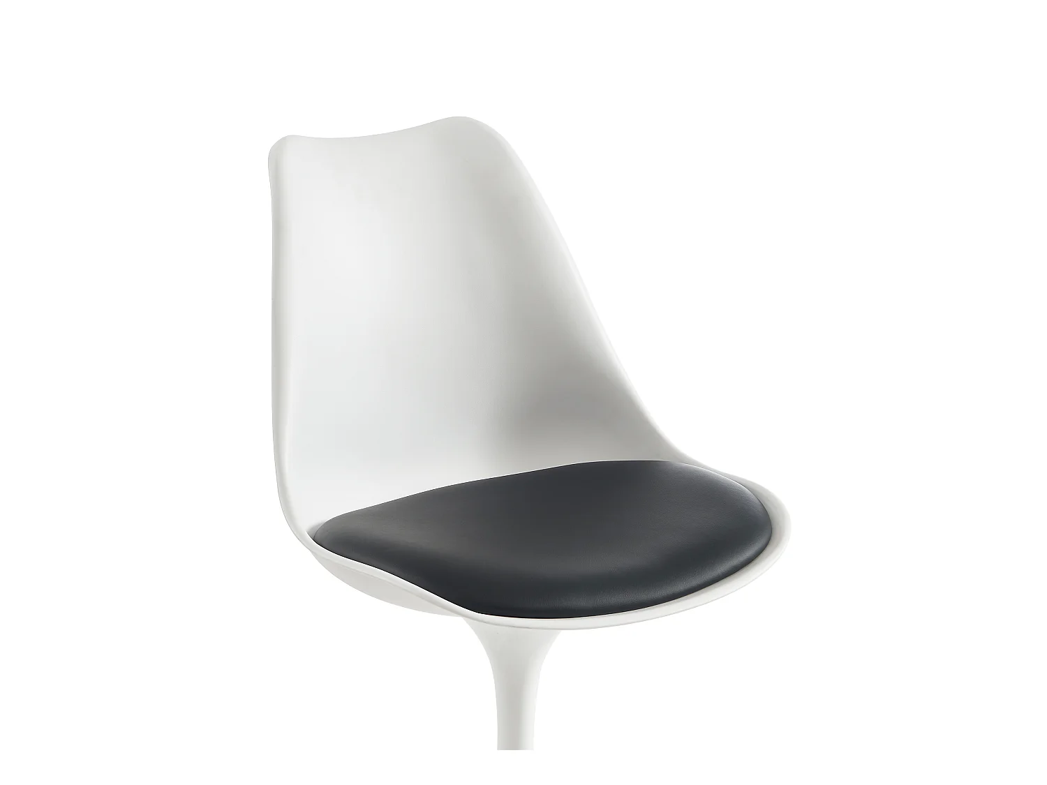 Stol af polypropylen, kunstlæder og stål - Hvid og Sort - XAFY