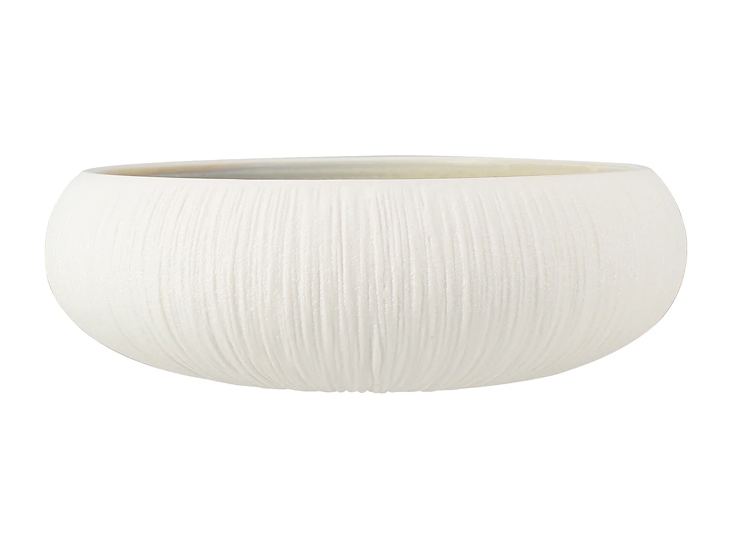 Ogo Living - Lot 6 Bols Urus 18cm En Porcelaine Beige Et Blanc