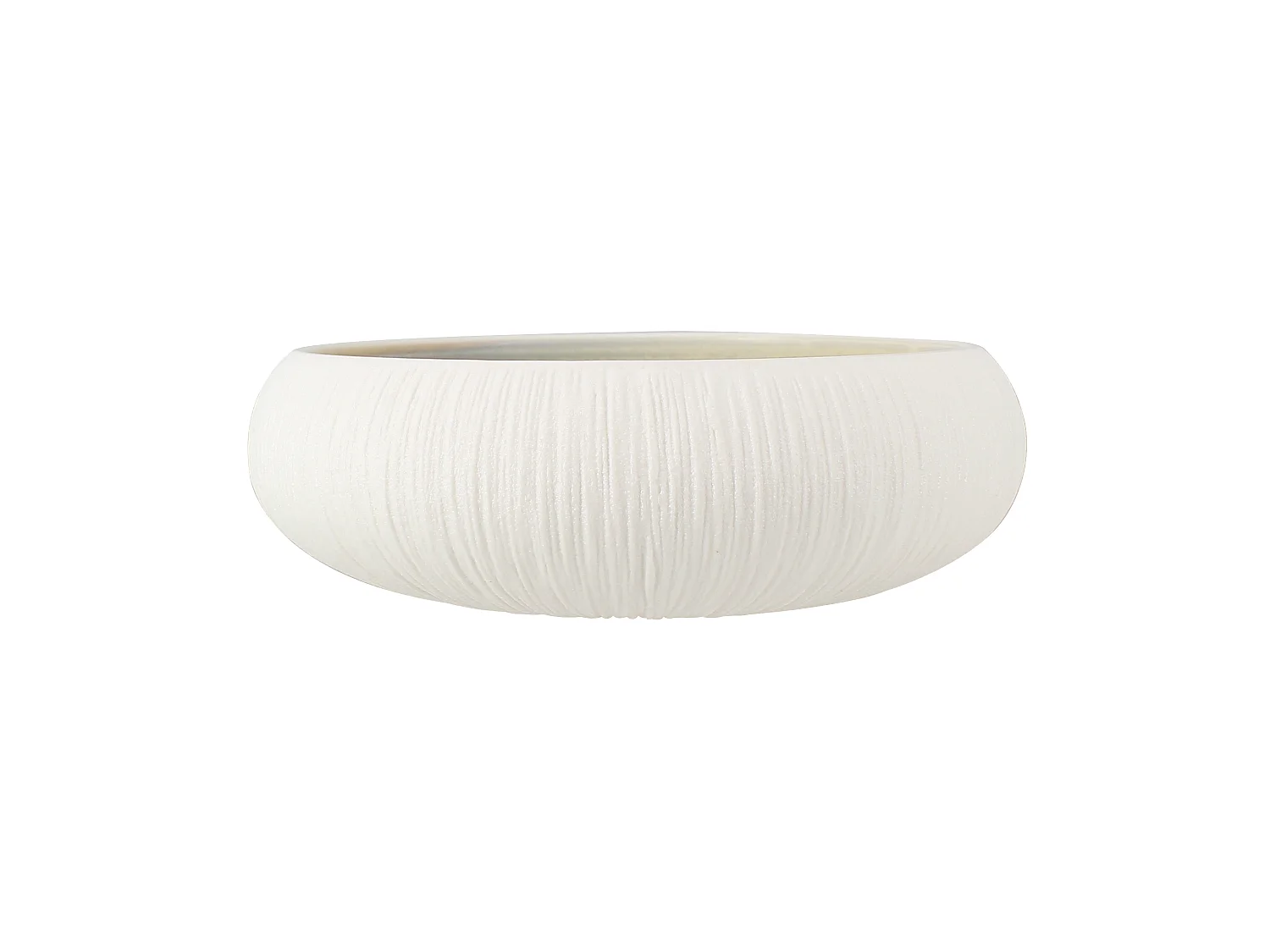 Ogo Living - Lot 6 Bols Urus 18cm En Porcelaine Beige Et Blanc
