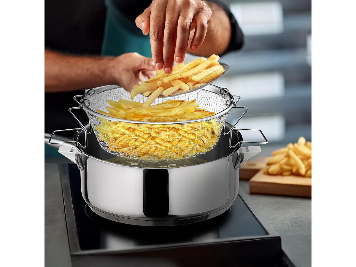Universel - Panier de cuisson pour friture et cuisson à l'eau