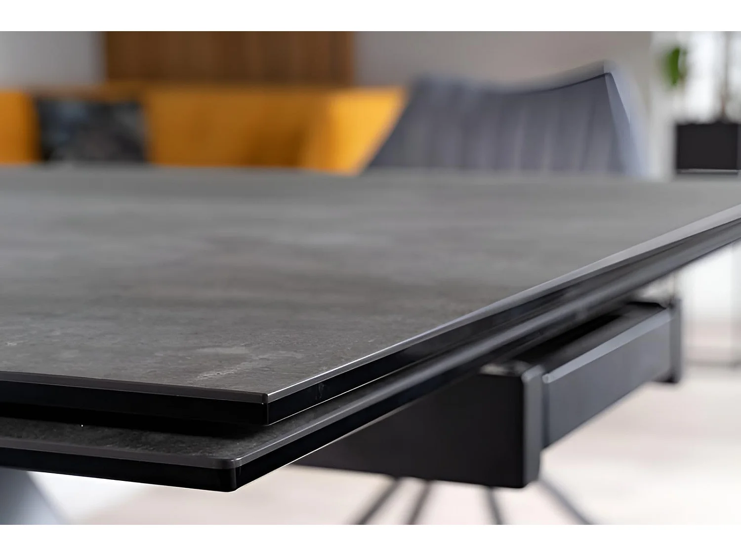 Esstisch Salvadore Alpi (90x160-240)/Keramik/Anthrazit