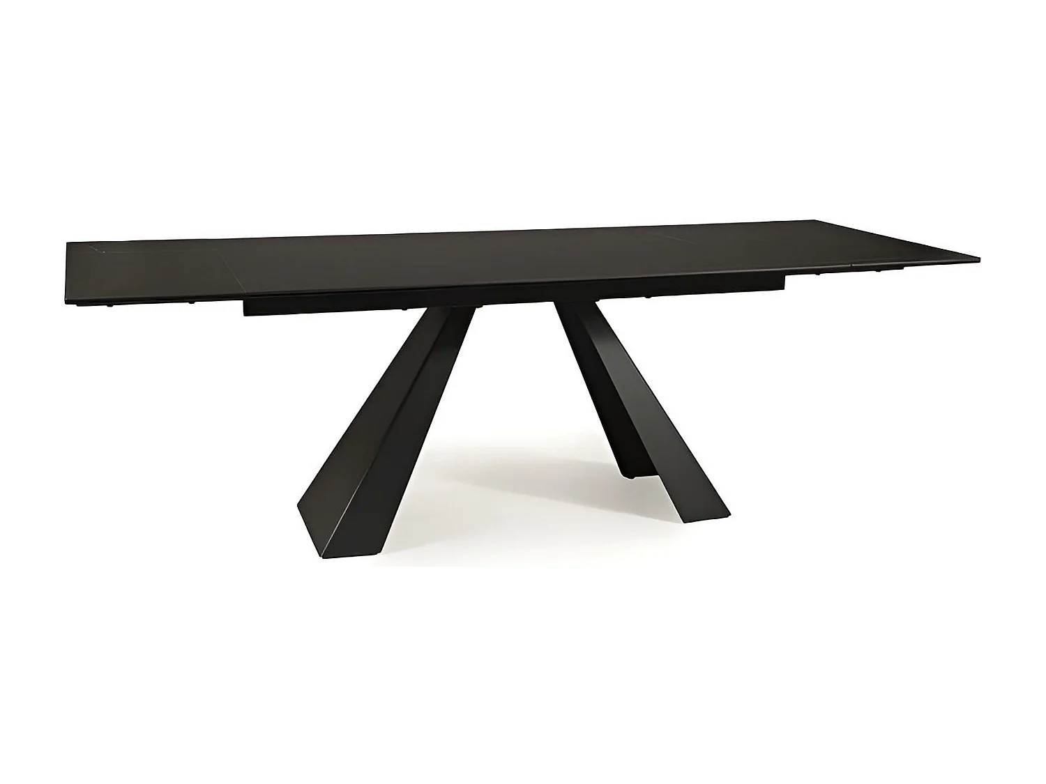 Esstisch Salvadore Sahhara (90x160-240)/Keramik/Schwarz