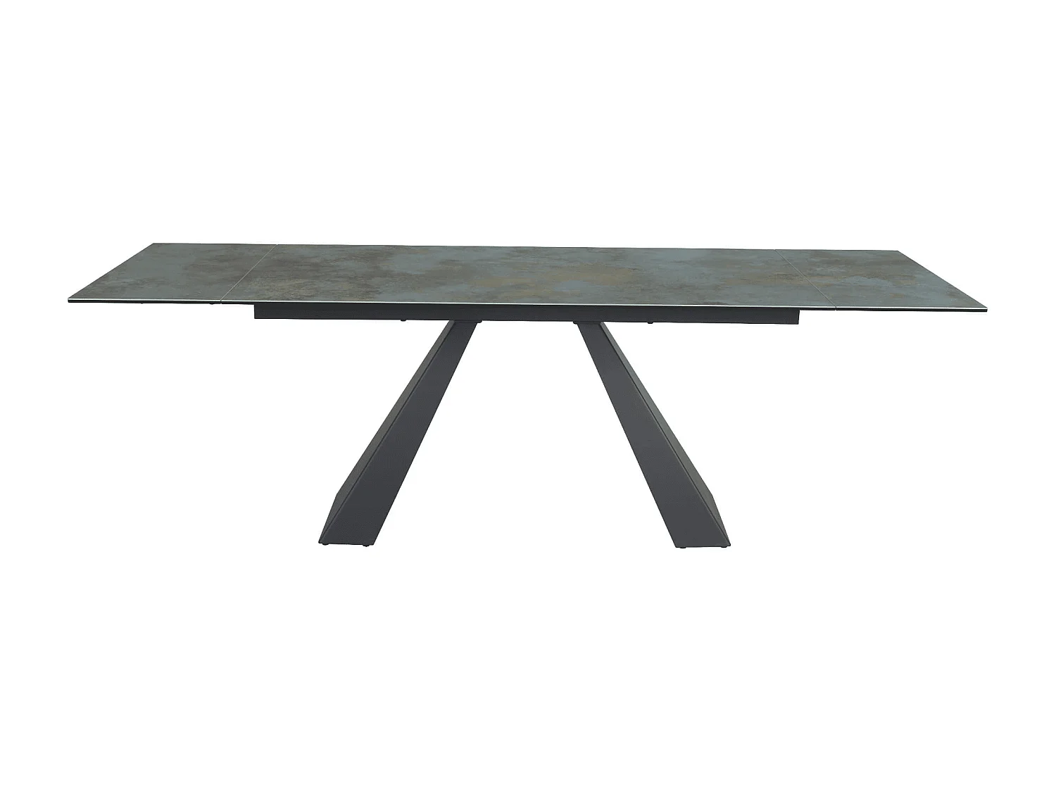 Table de salle à manger  Salvador Turkis (90x160-200)/Céramique/Noir&Vert