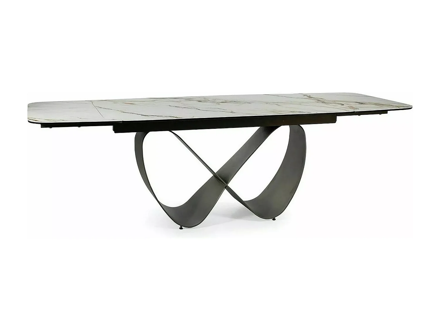 Esstisch Infinity Amber  (95x160-240)/Keramik/Weiss&Schwarz