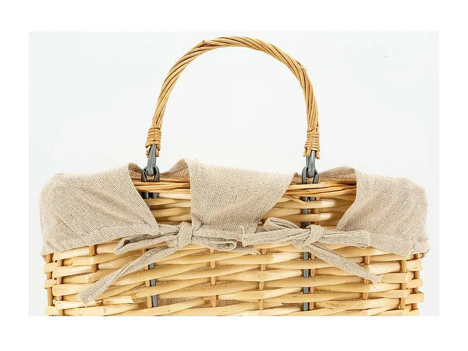 Porte-revues en osier naturel