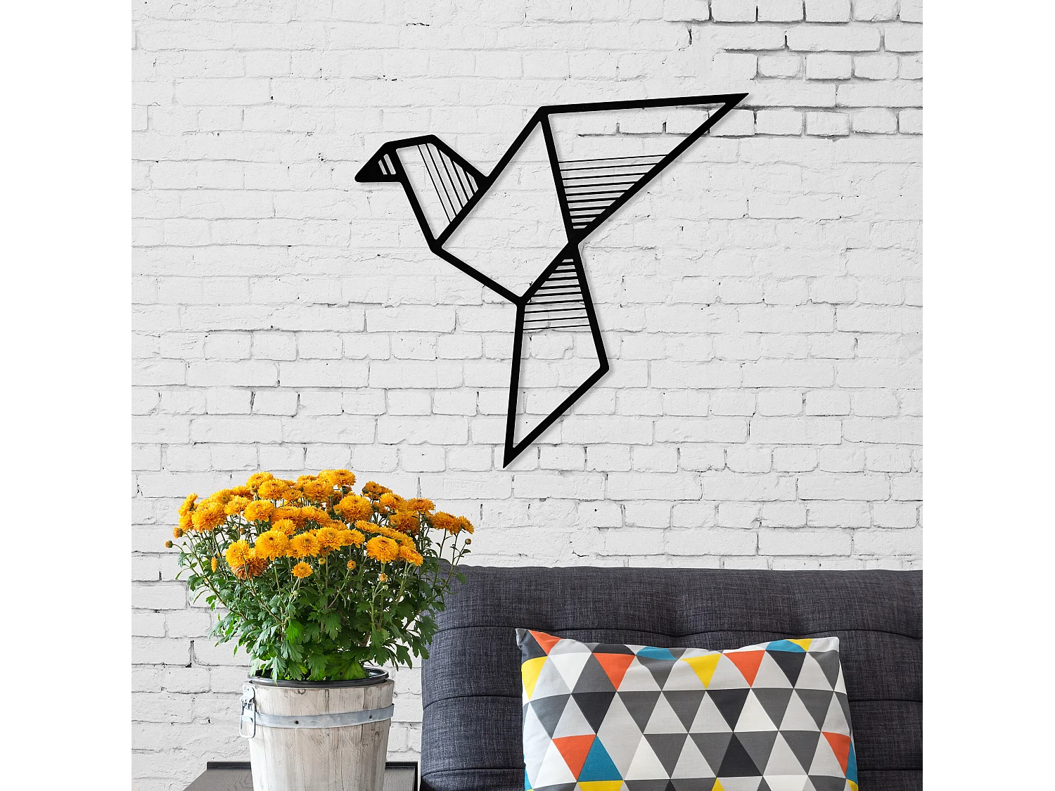 Wanddekoration METALL  Nr.14 Fly - Matte