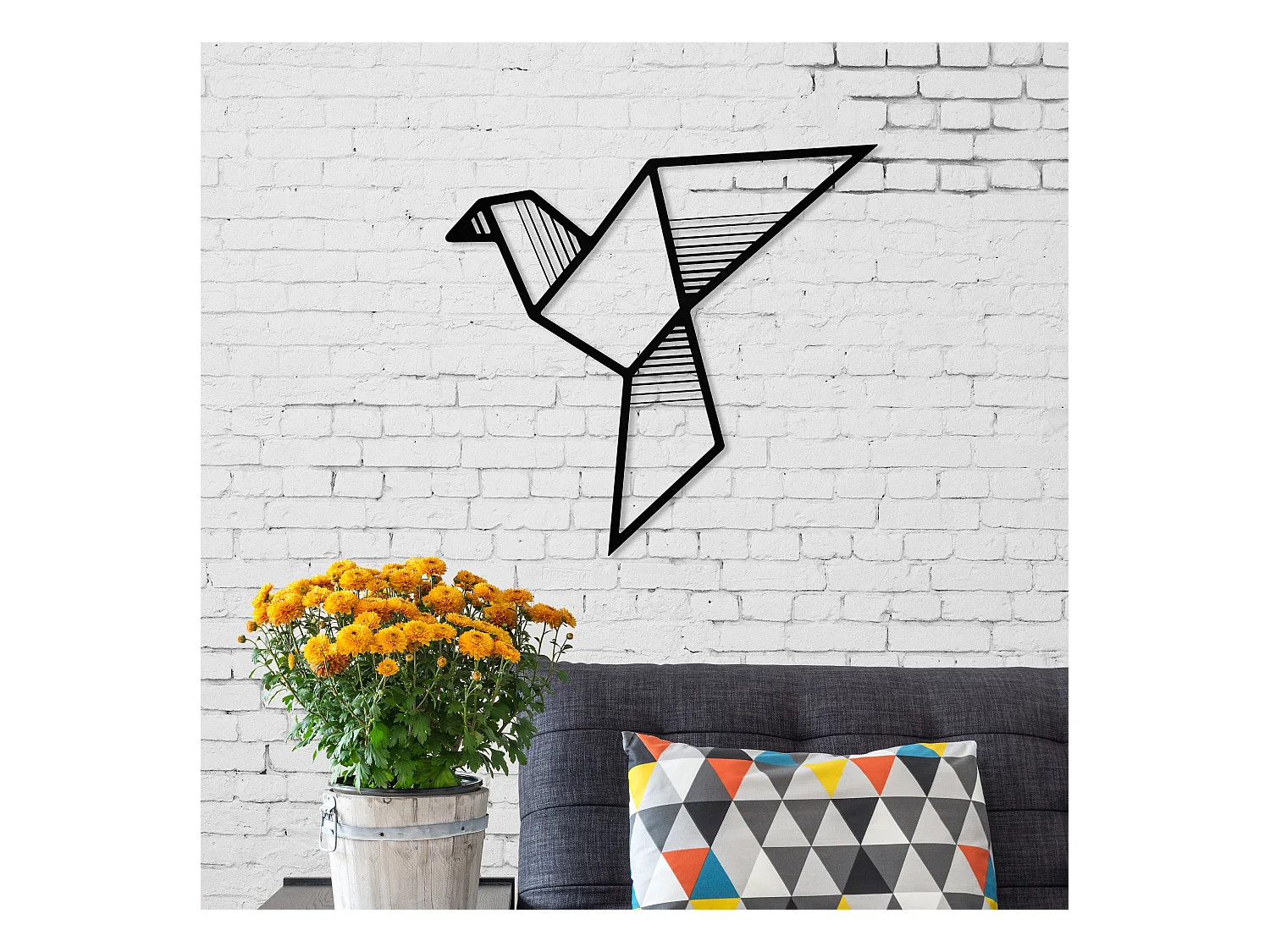 Wanddekoration METALL  Nr.14 Fly - Matte