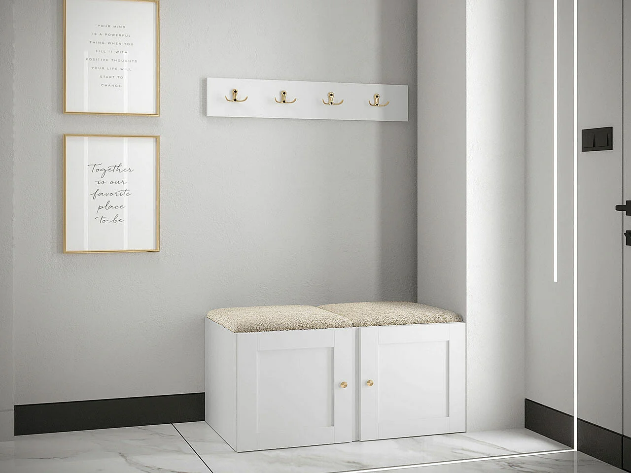 Conjunto para corredor Hartford 376, Placa de aglomerado laminado