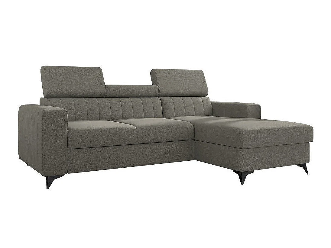 Sofá rinconero Columbus 170, Gris oscuro, Función de descanso