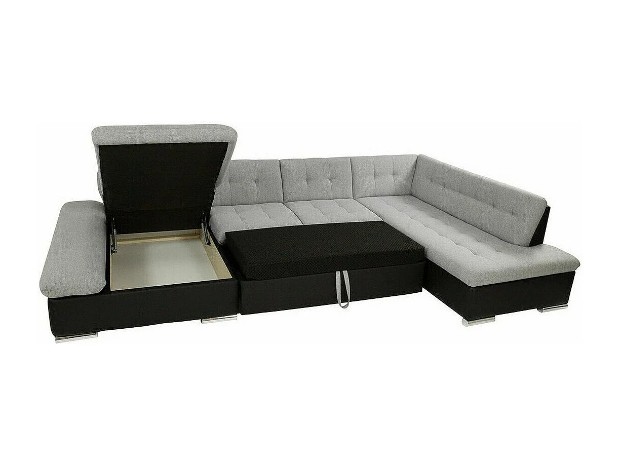 Sofá rinconero Comfivo 150, Función de descanso, Almacenaje, 345x205x76cm