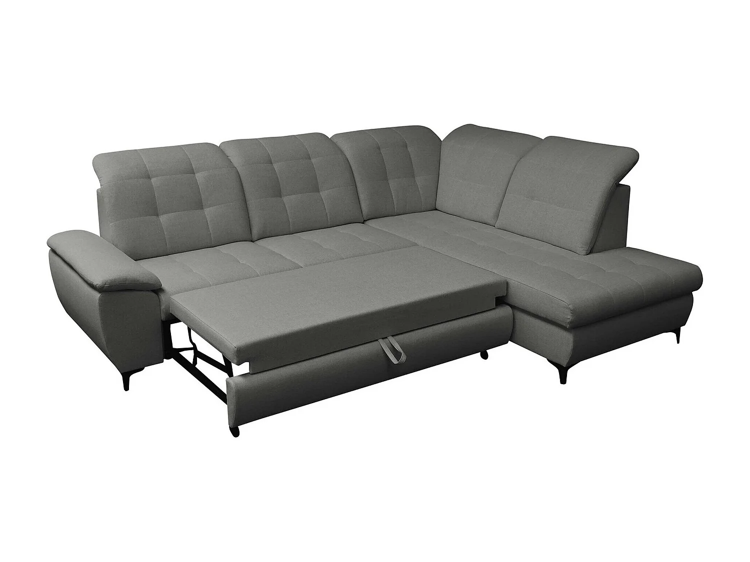 Canapé d&#039;angle Sanford 101, Brun clair, Disponible, 271x212x104cm