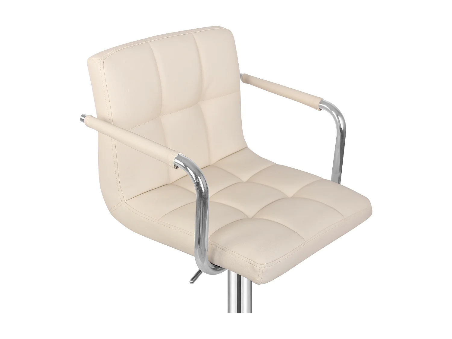 Tabouret de bar Jessy - Lot de 2 pièces - Hauteur réglable - Beige