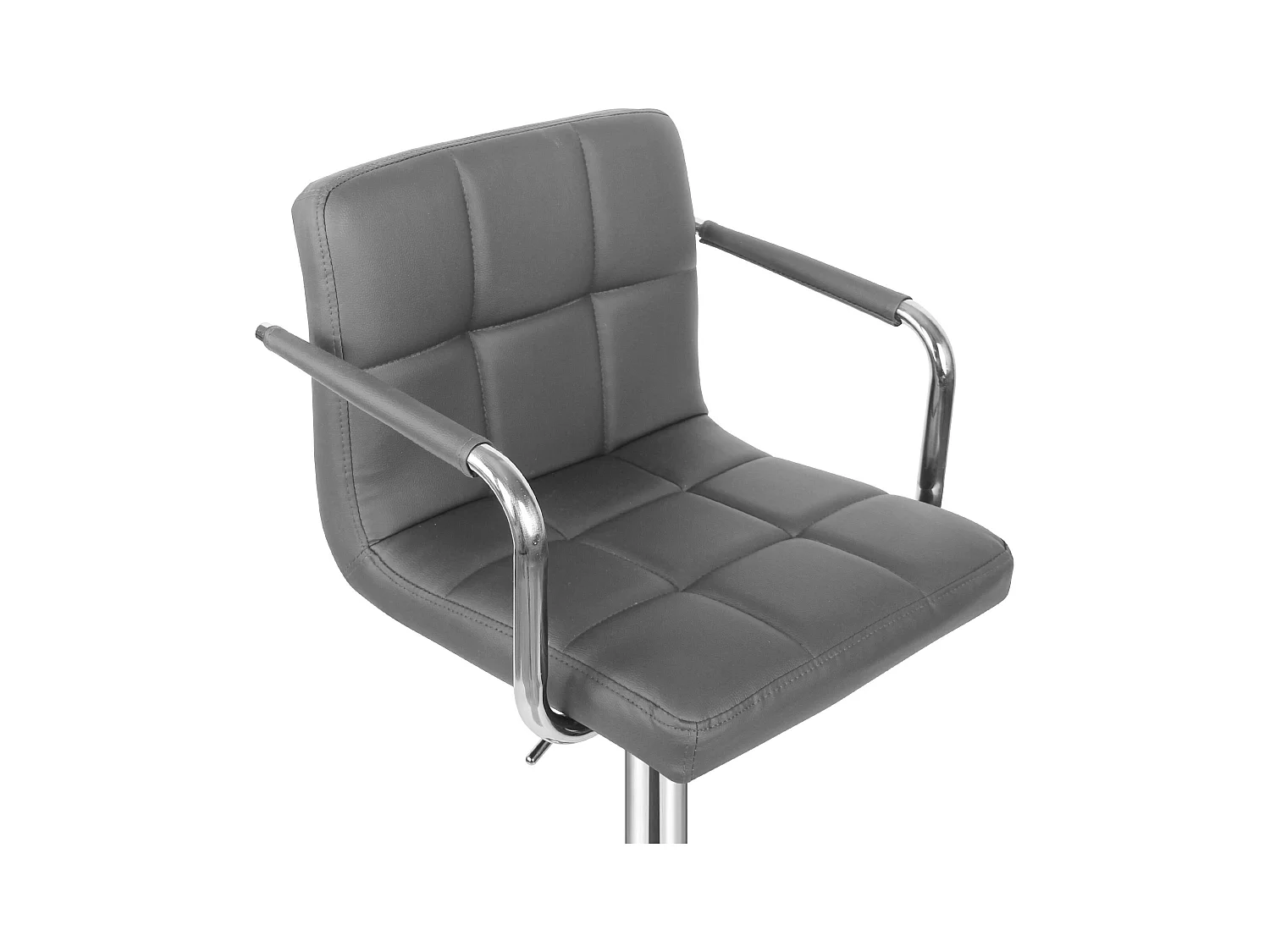 Tabouret de bar Jessy - Lot de 2 pièces - Hauteur réglable - Gris