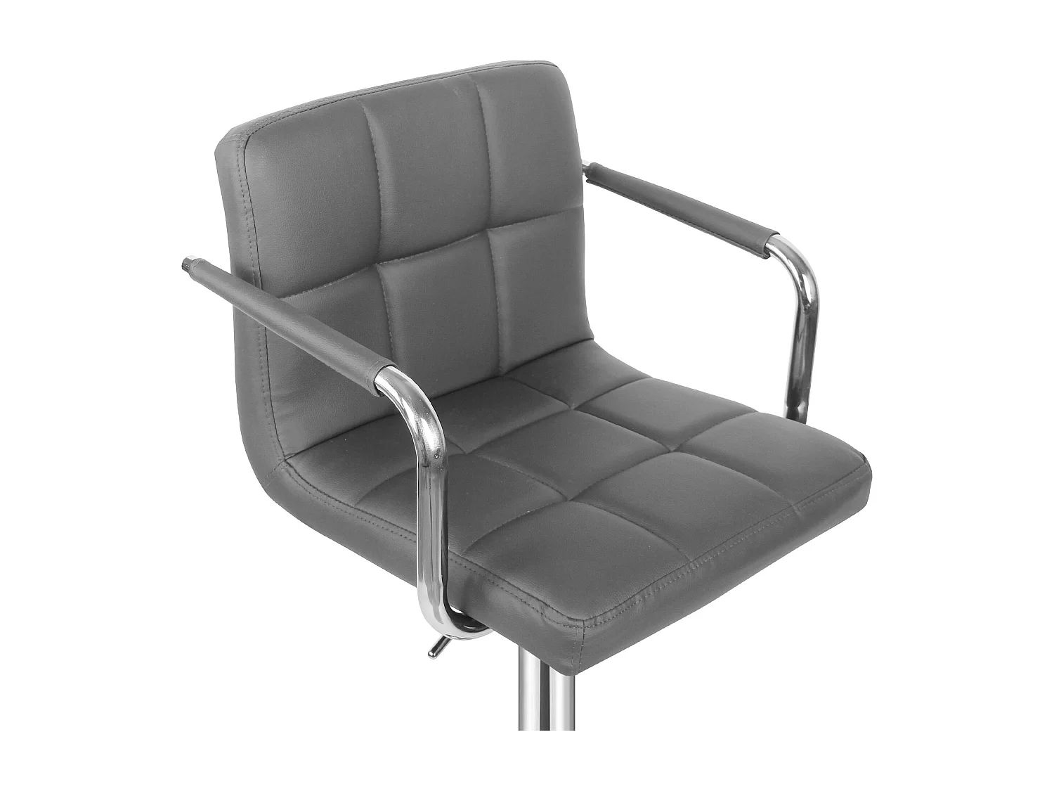 Tabouret de bar Jessy - Lot de 2 pièces - Hauteur réglable - Gris