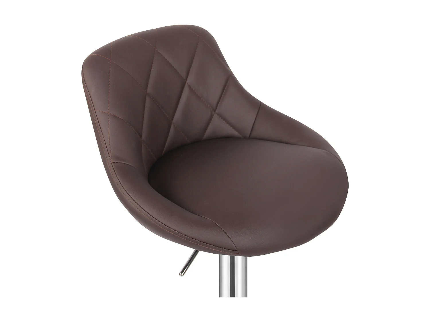 Tabouret de bar Baily - Lot de 2 pièces - Hauteur réglable - Marron