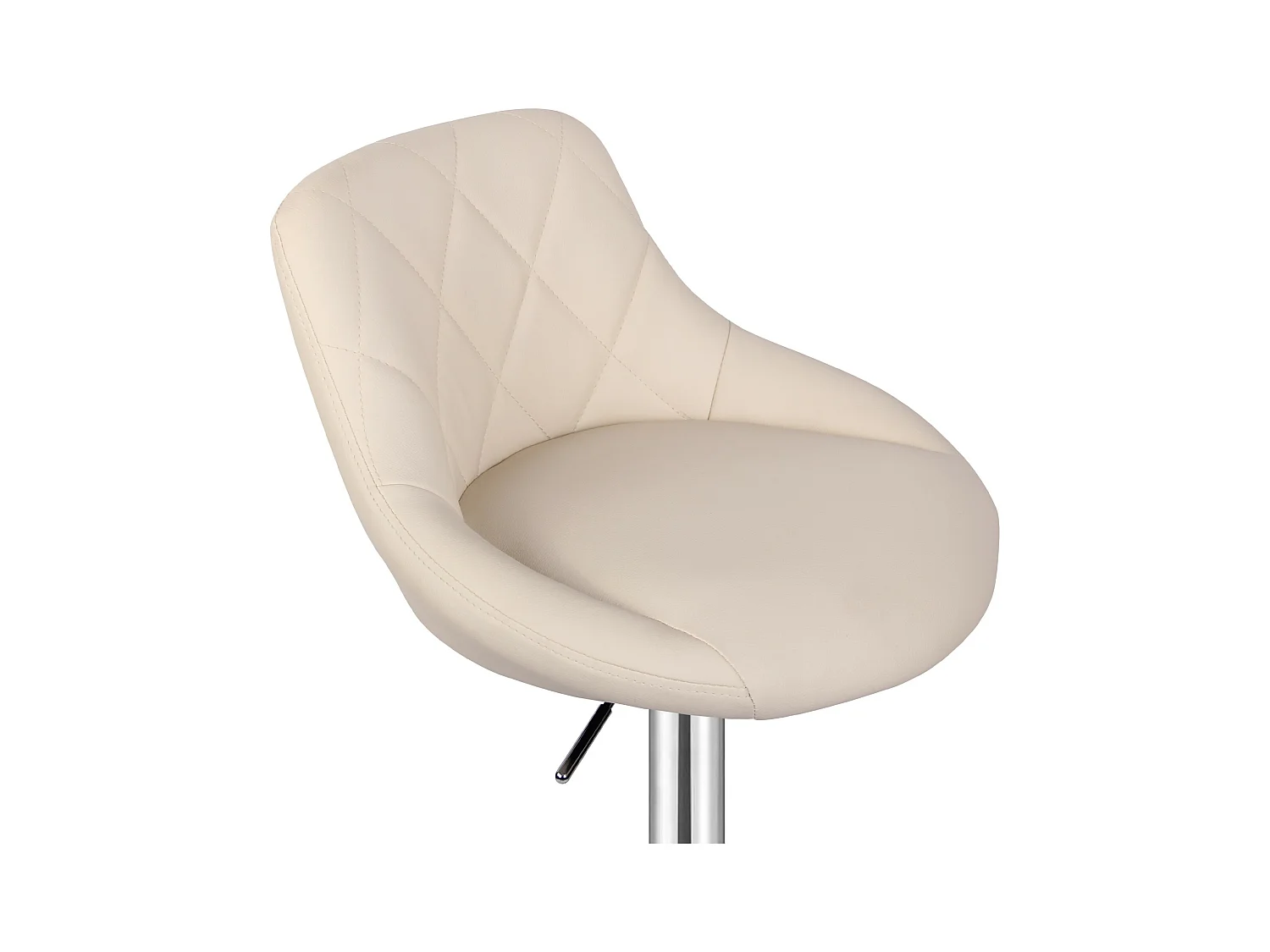 Tabouret de bar Baily - Lot de 2 pièces - Hauteur réglable - Beige