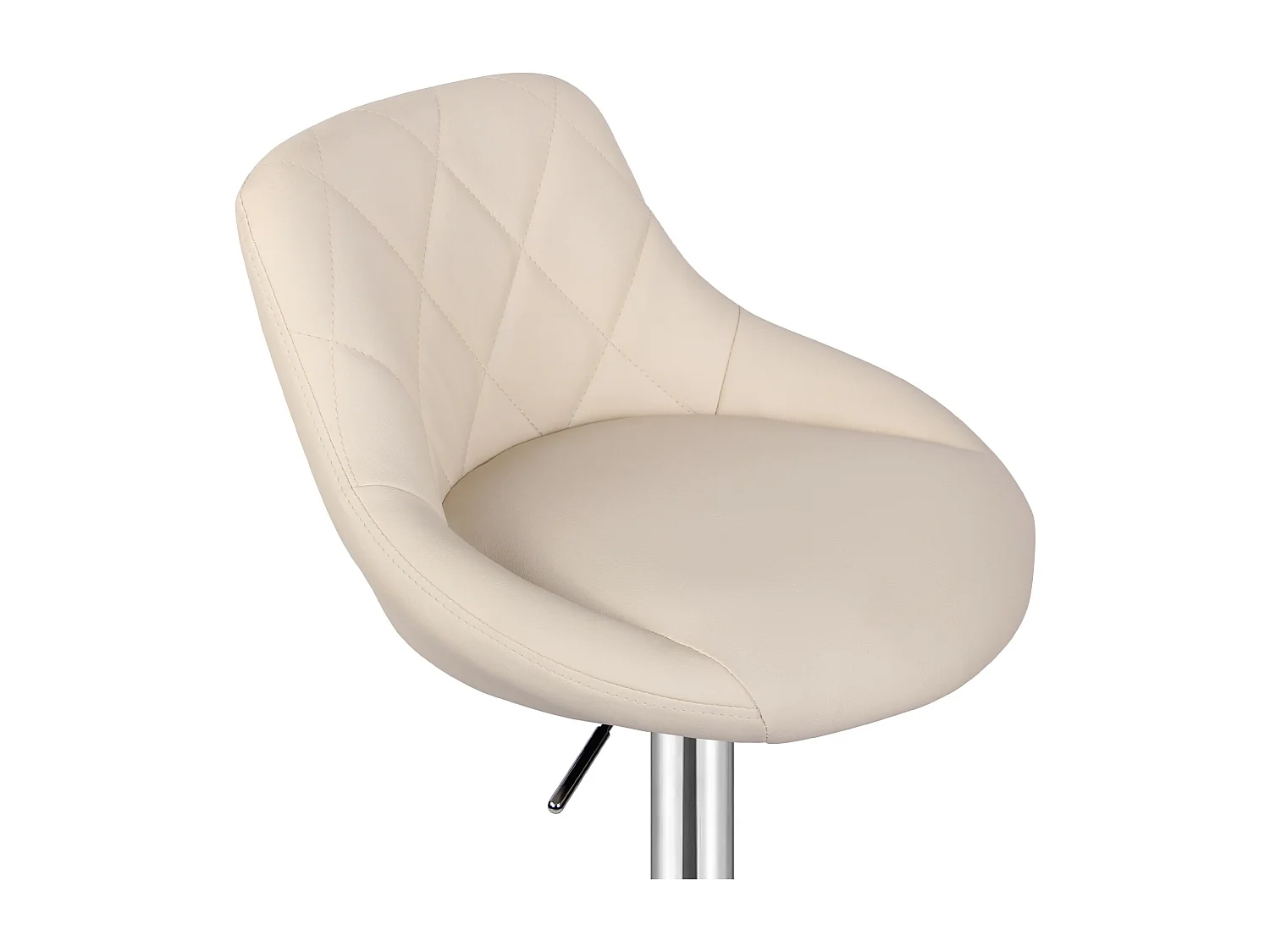 Tabouret de bar Baily - Lot de 2 pièces - Hauteur réglable - Beige