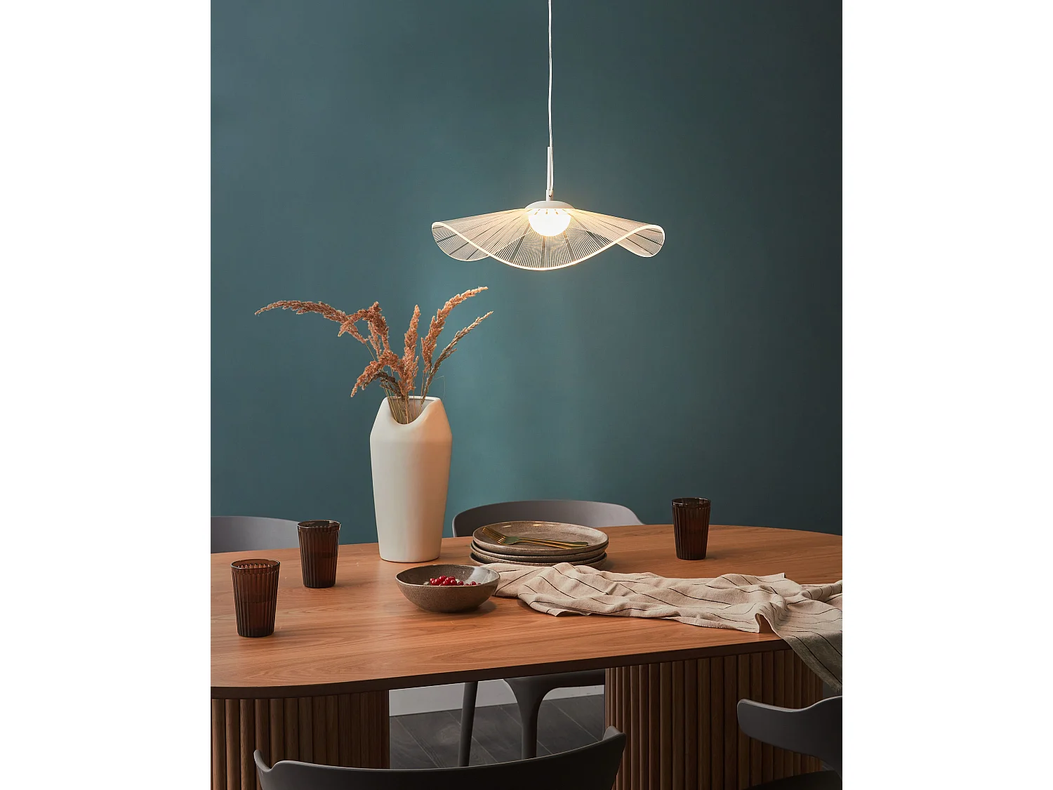 LED hanglamp LOIRE Metaal Wit