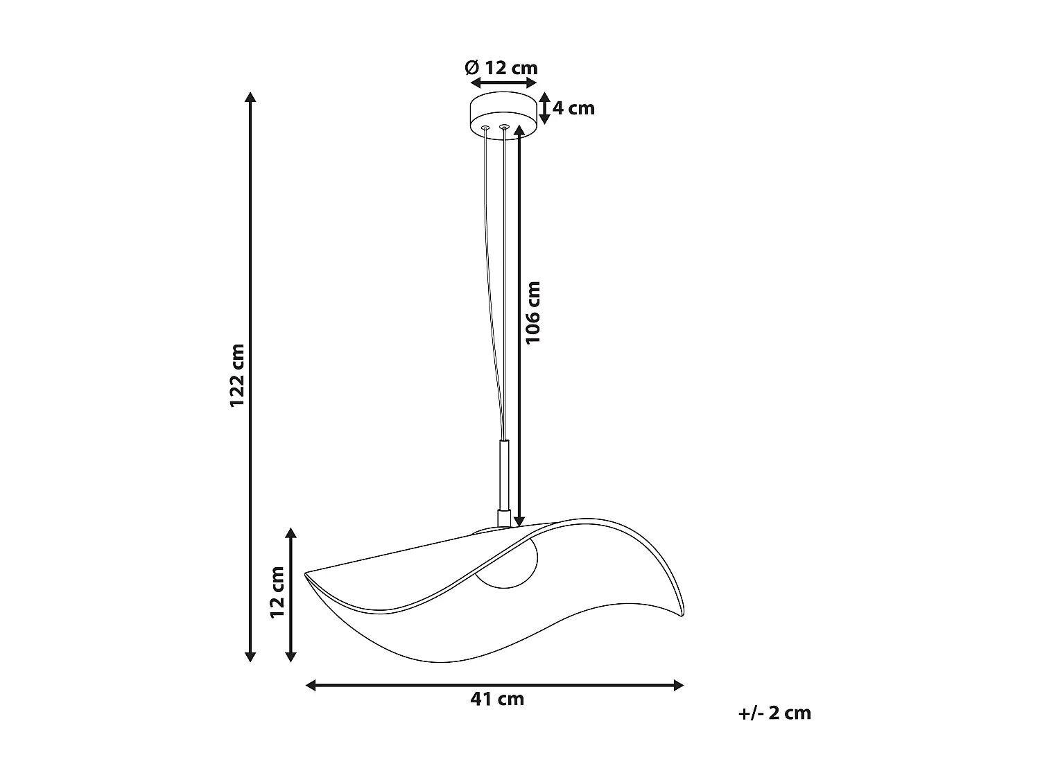 LED hanglamp LOIRE Metaal Wit