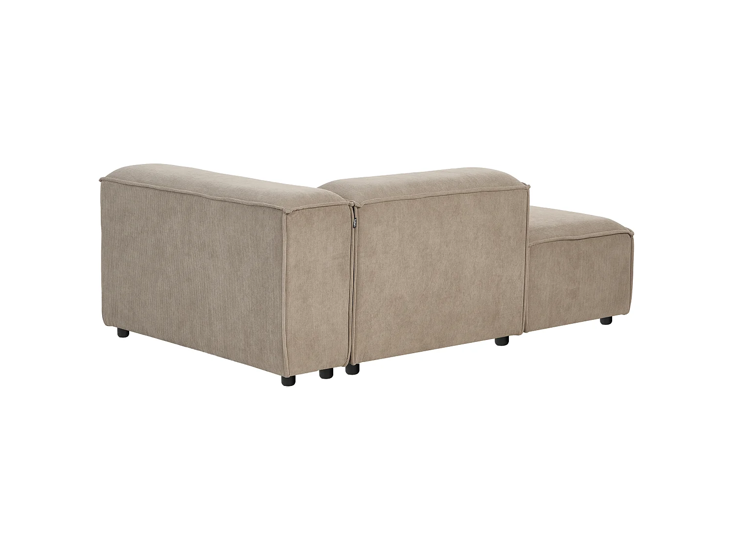 Modular Corner Sofa 4 Seater ARDAL Right Hand Light Brown Corduroy