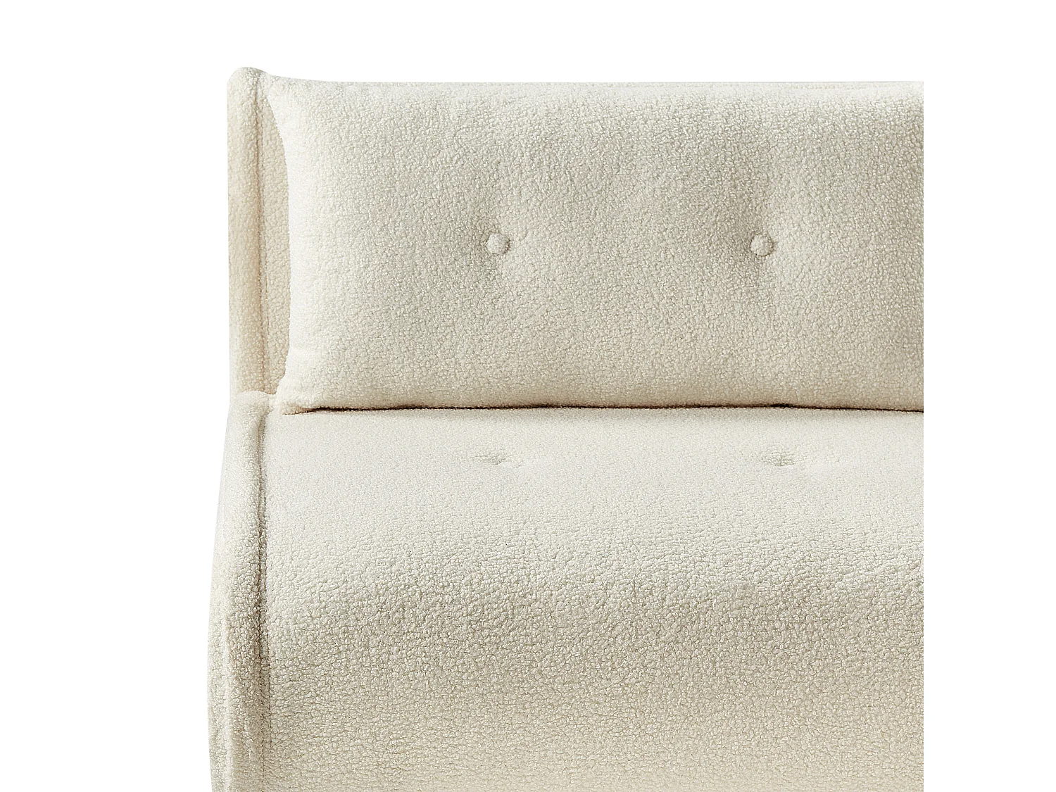 Fauteuil convertible VESTFOLD Bouclé Blanc cassé