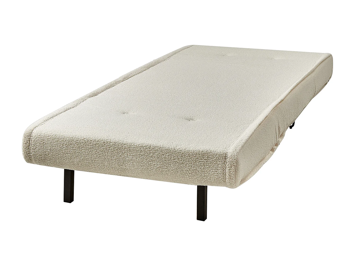 Fauteuil convertible VESTFOLD Bouclé Blanc cassé