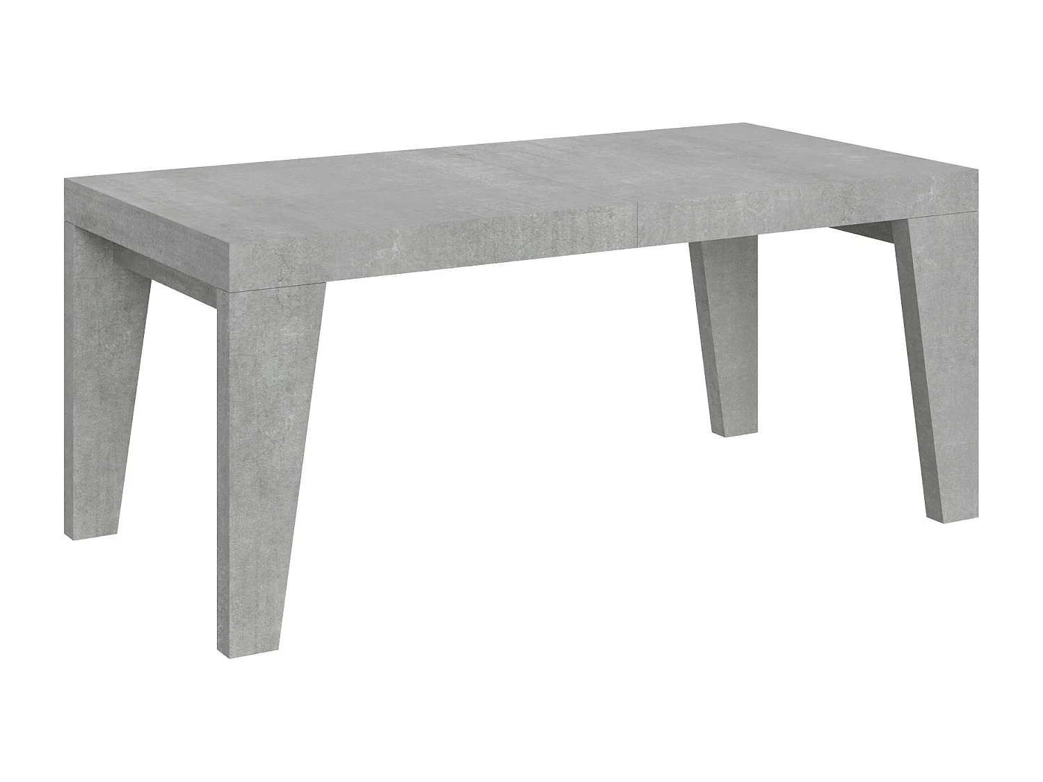 Table extensible 200/304x90 cm Naxy gris béton