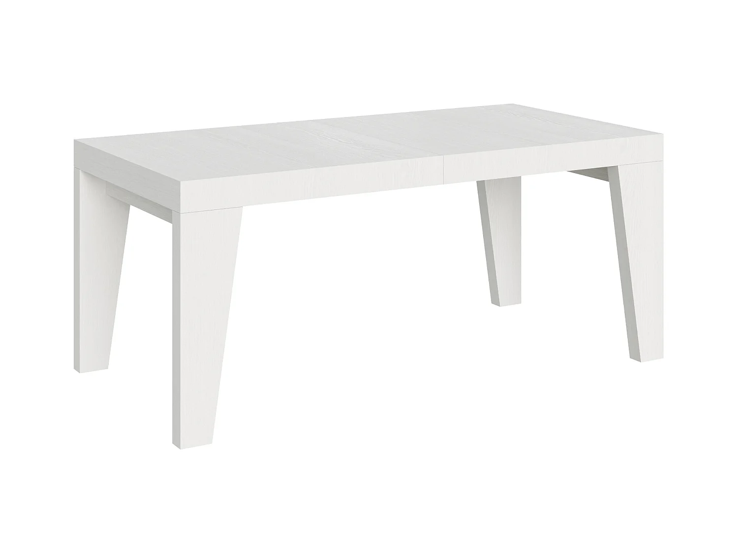 Uitschuifbare tafel 200/304x90 cm Naxy wit essen