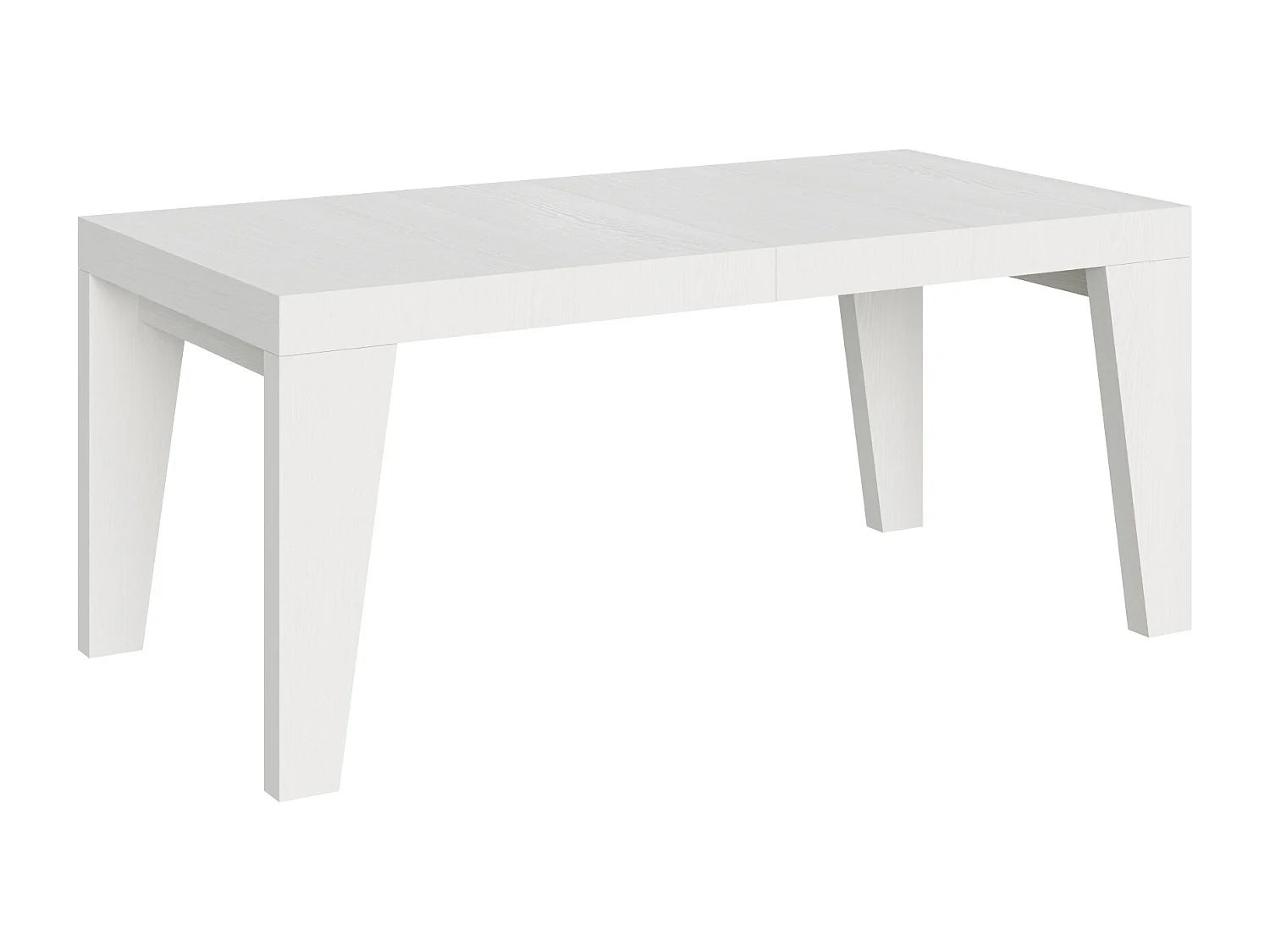 Mesa de jantar extensível 200/304x90 cm Naxy cinza branca