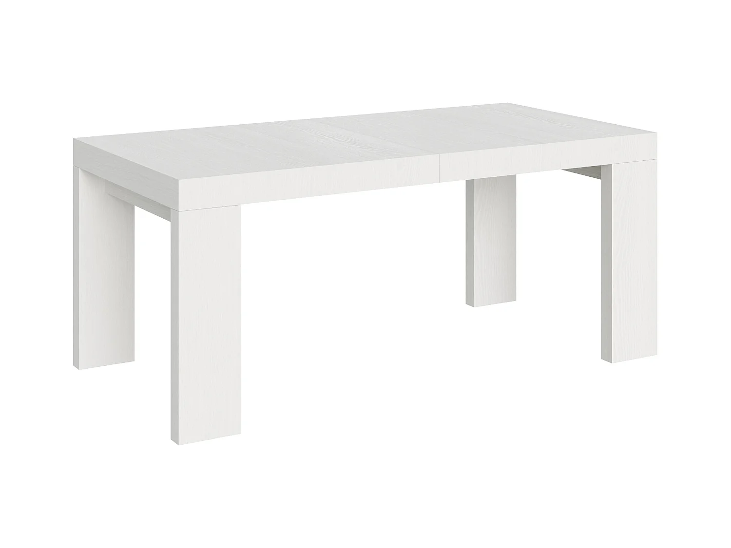 Mesa extensible 90x200/460 cm Roxell Fresno Blanco