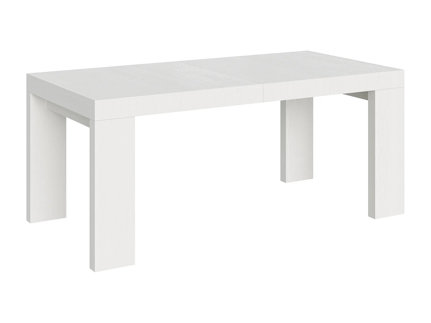 Table extensible 200/460x90 cm Roxell frêne blanc