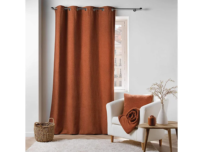 Cortina con Ojetes Wooly Bouclette Unida 140 x 240 cm