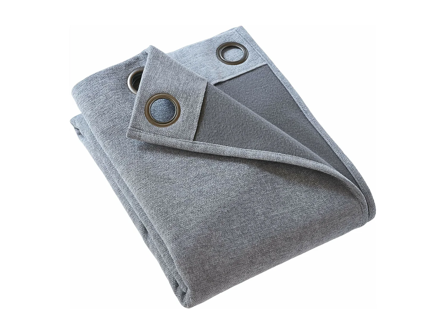 Rideau occultant thermique à oeillets 140x260 Gris