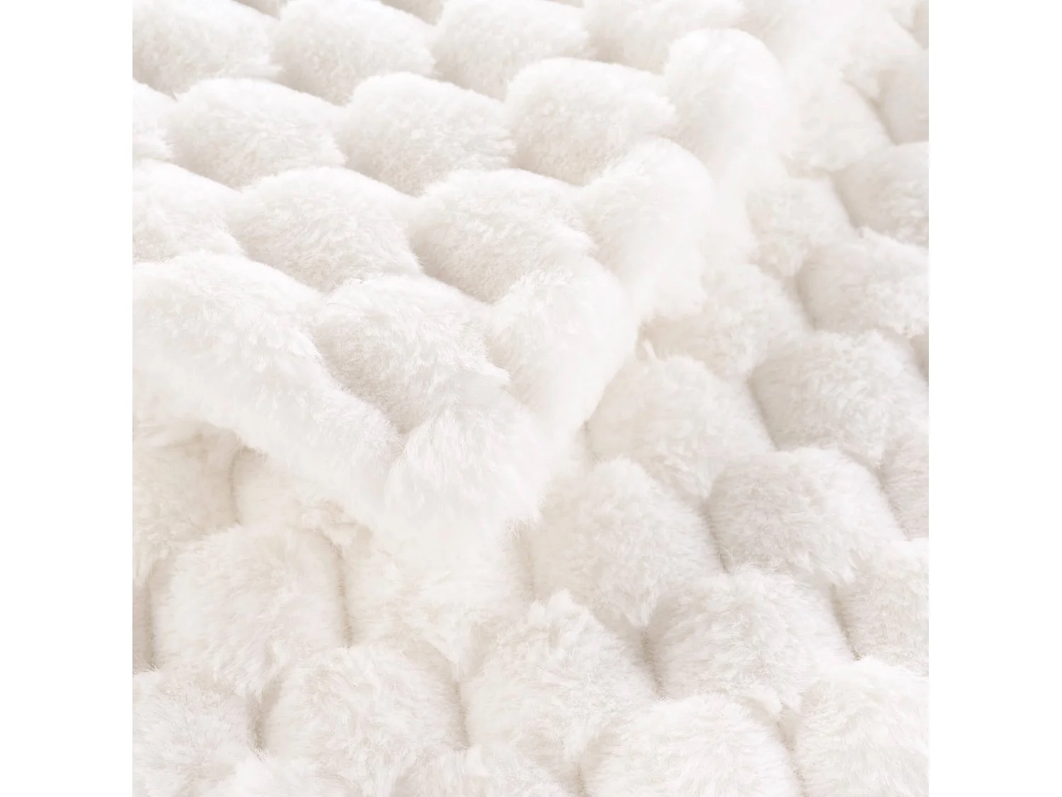 Plaid imitation fourrure/sherpa Frosty 125x150