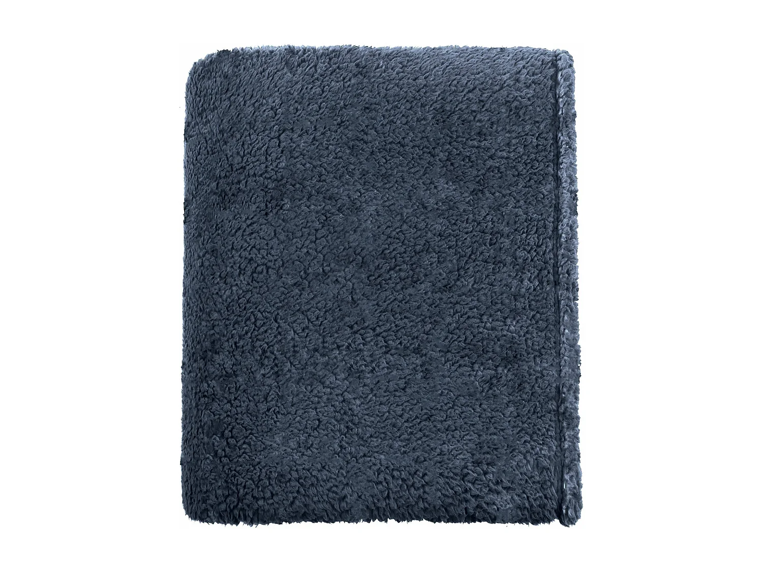 Plaid polaire uni Bleu marine 130x170 cm