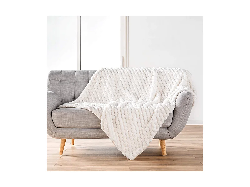 Karierte Kunstpelz/Sherpa Frosty 180x220 - Douceur d'Intérieur