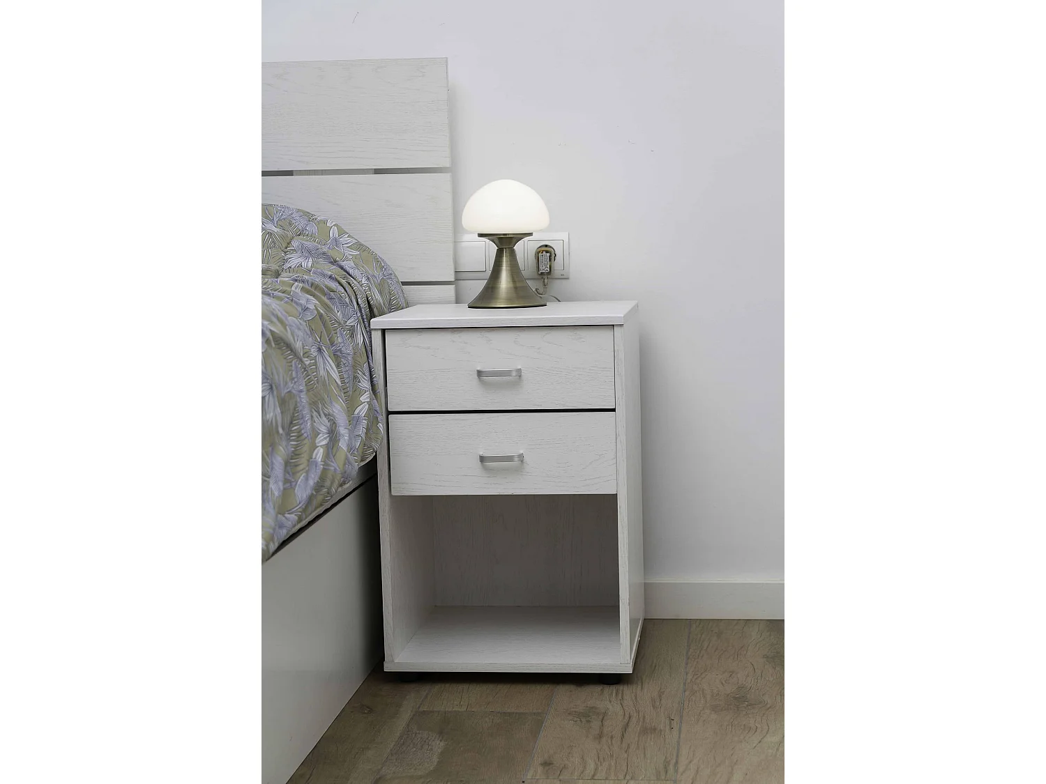 DUPI Cabecero Cama de Madera Aitana 160x59 cm para Cama 150 cm (Blanco)