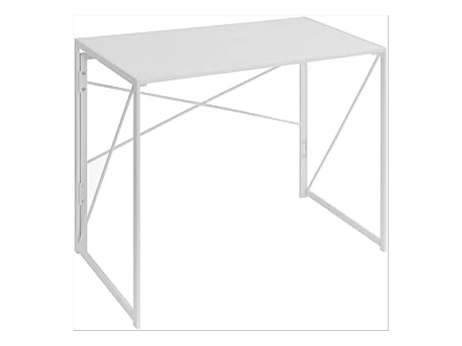 DUPI Escritorio de Ordenador Plegable PRACTIC 100 x 50 cm (Blanco)