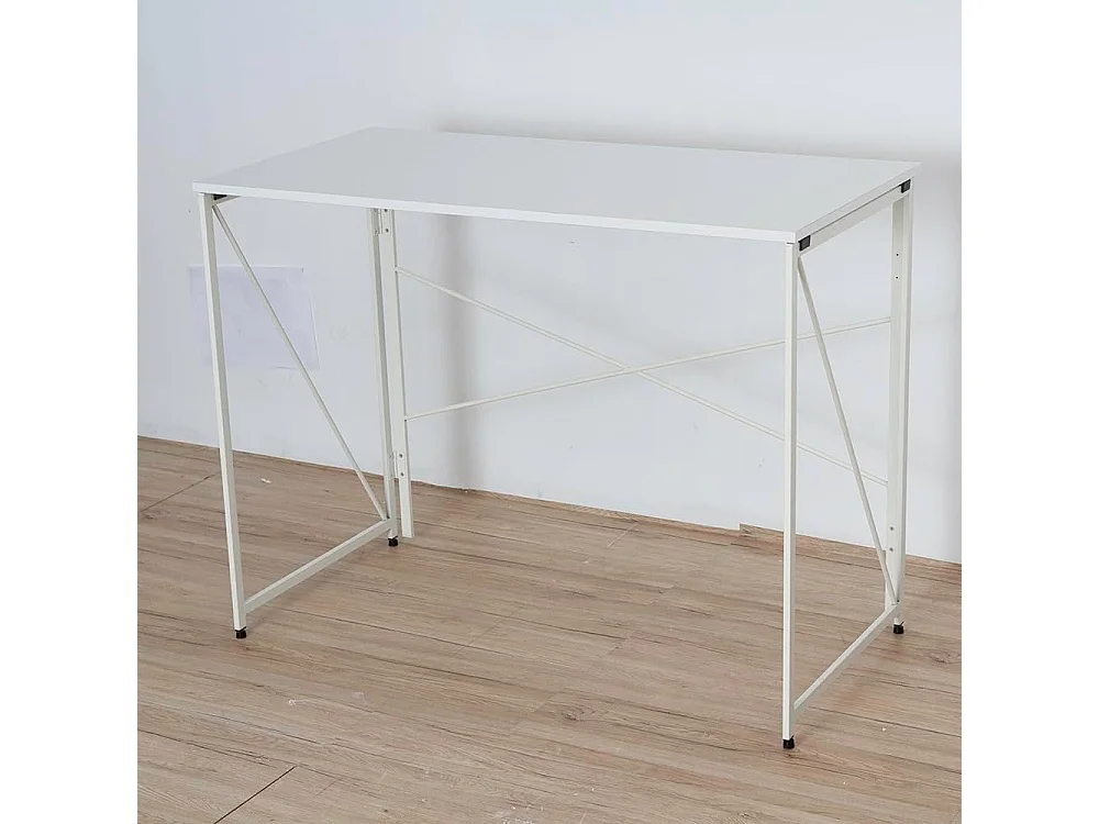 DUPI Escritorio de Ordenador Plegable PRACTIC 100 x 50 cm (Blanco)