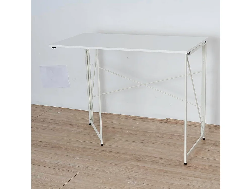 DUPI Escritorio de Ordenador Plegable PRACTIC 100 x 50 cm (Blanco)