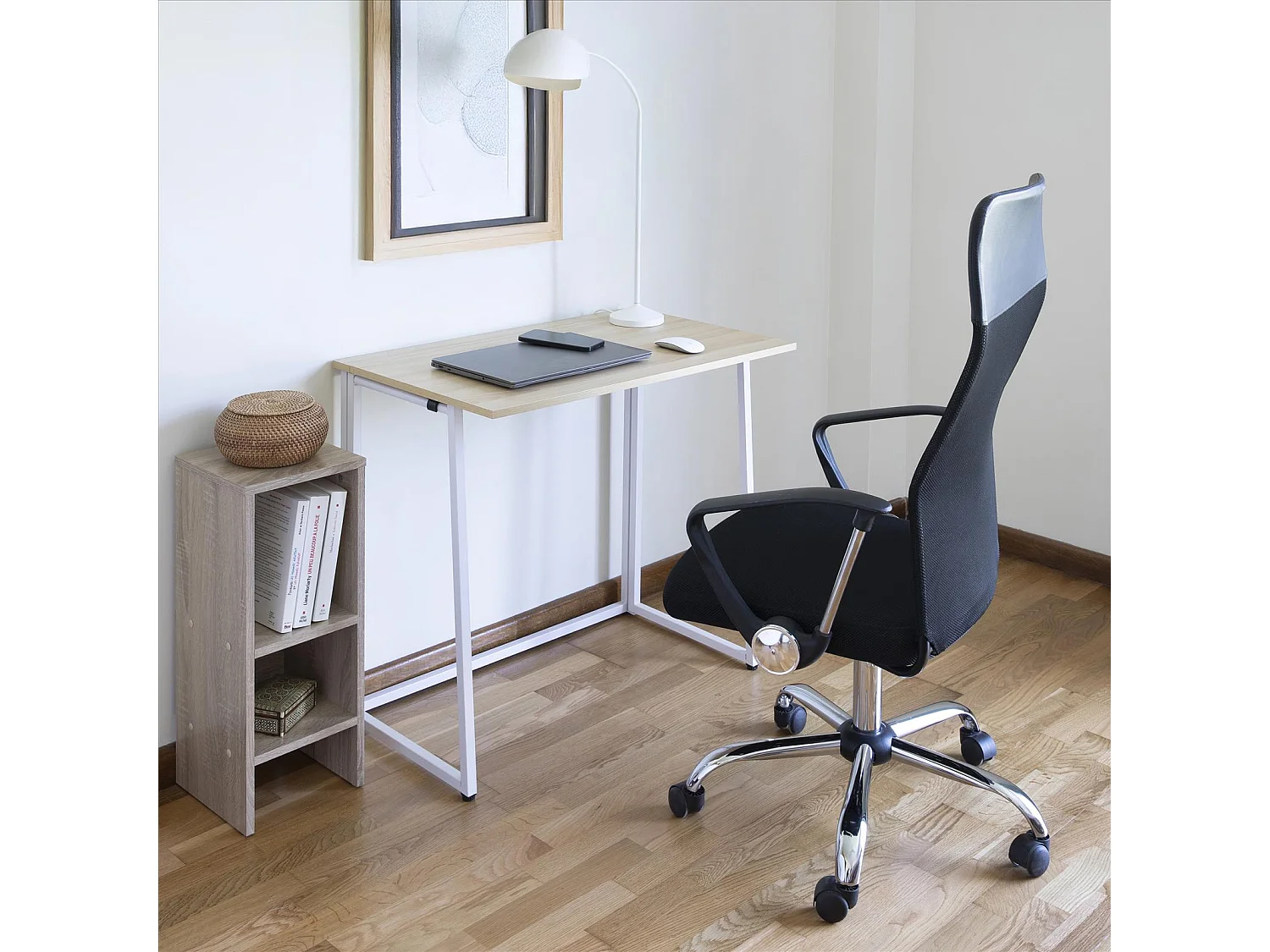 DUPI Escritorio de Ordenador Plegable PRACTIC 100 x 50 cm (Taupe)