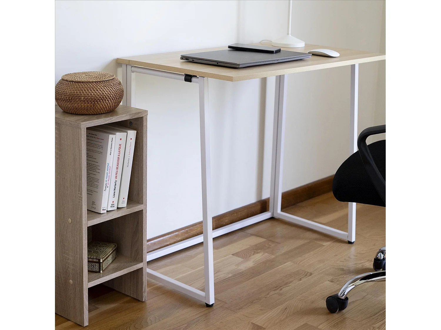 DUPI Escritorio de Ordenador Plegable PRACTIC 100 x 50 cm (Taupe)