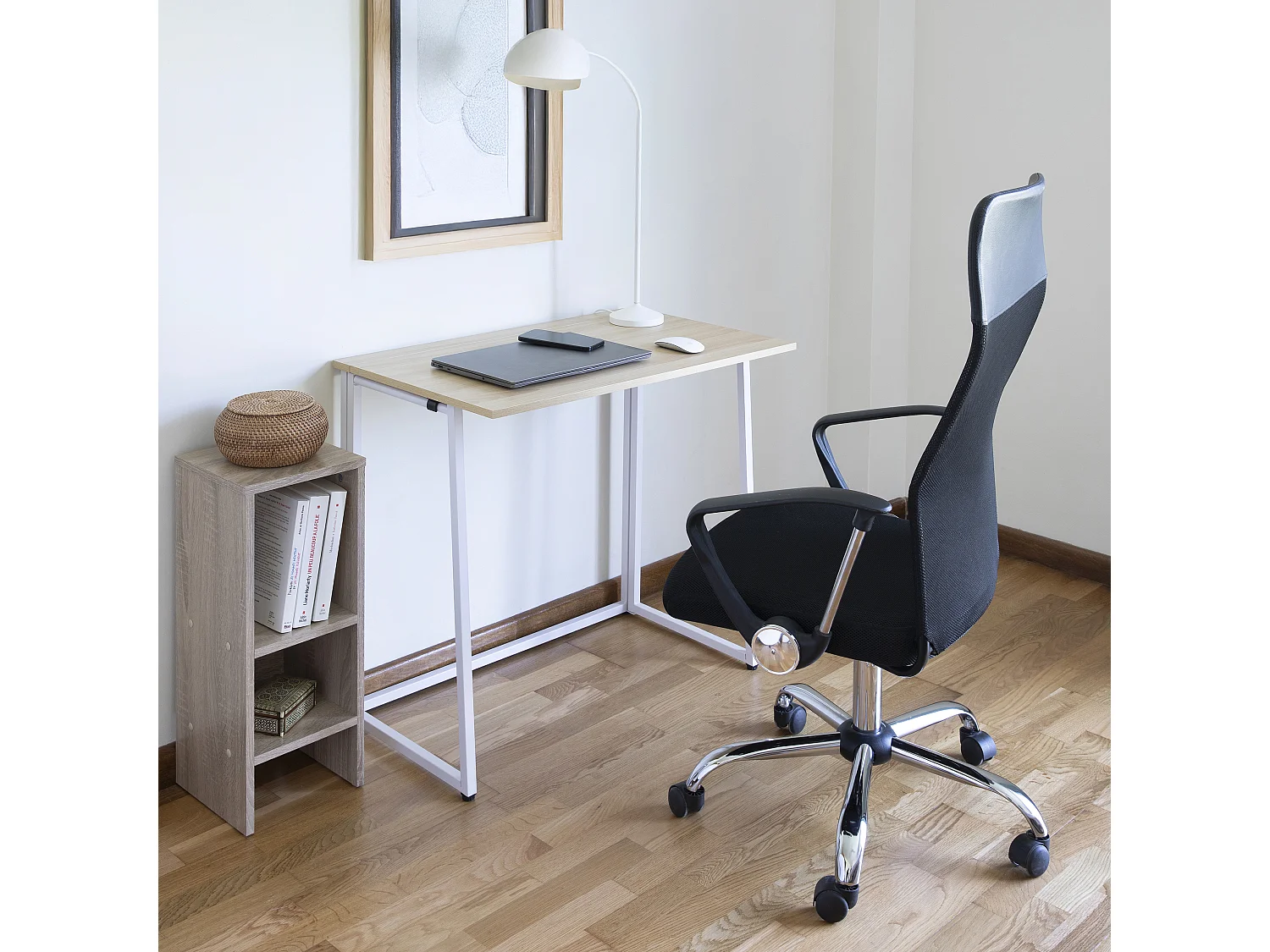 DUPI Mesa de Escritorio Plegable UTILITY 50 x 80 cm (Taupe)