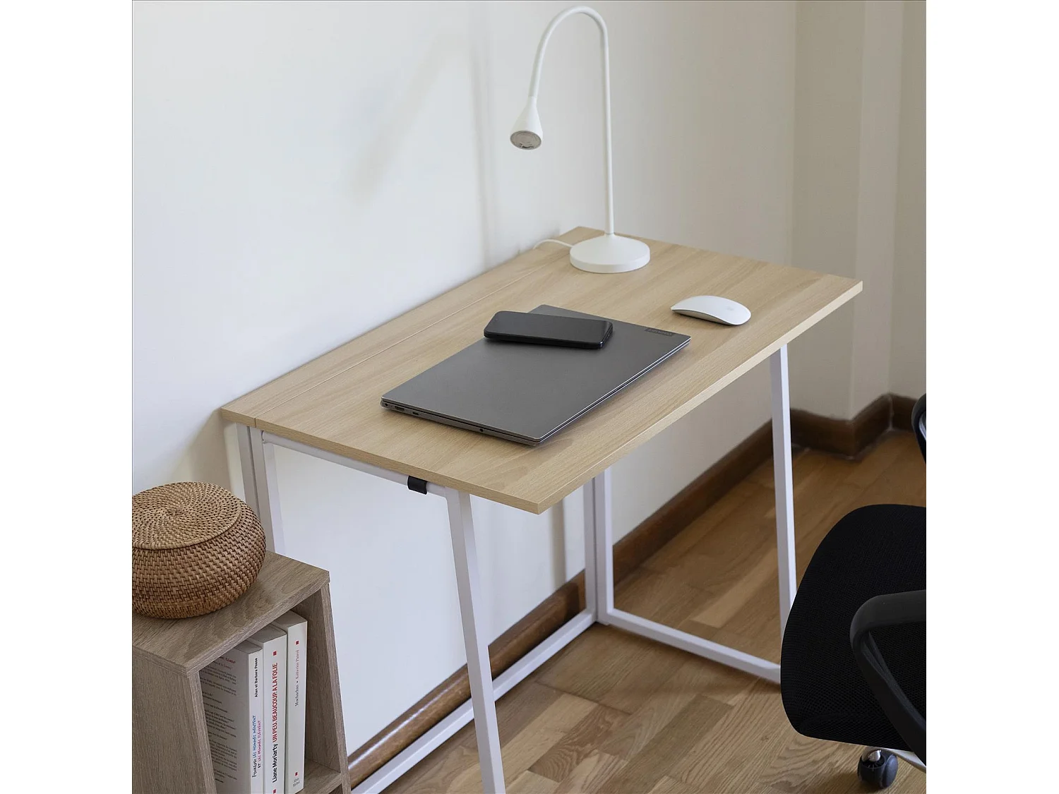 DUPI Mesa de Escritorio Plegable UTILITY 50 x 80 cm (Taupe)