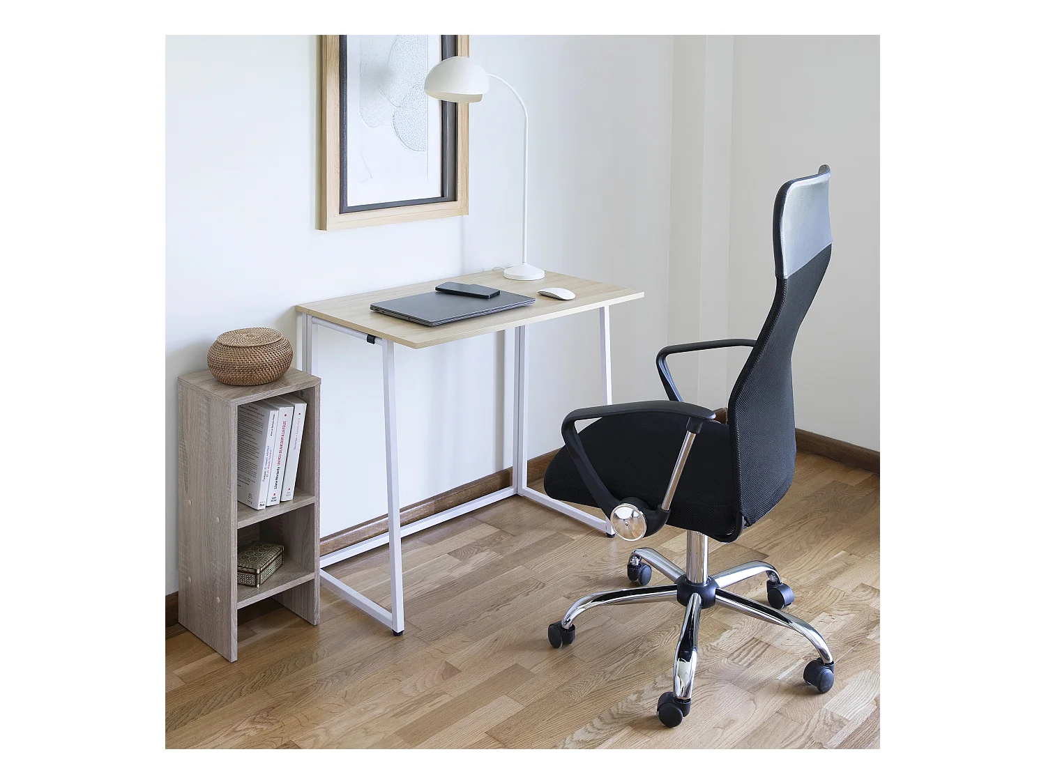 DUPI Mesa de Escritorio Plegable UTILITY 50 x 80 cm (Taupe)